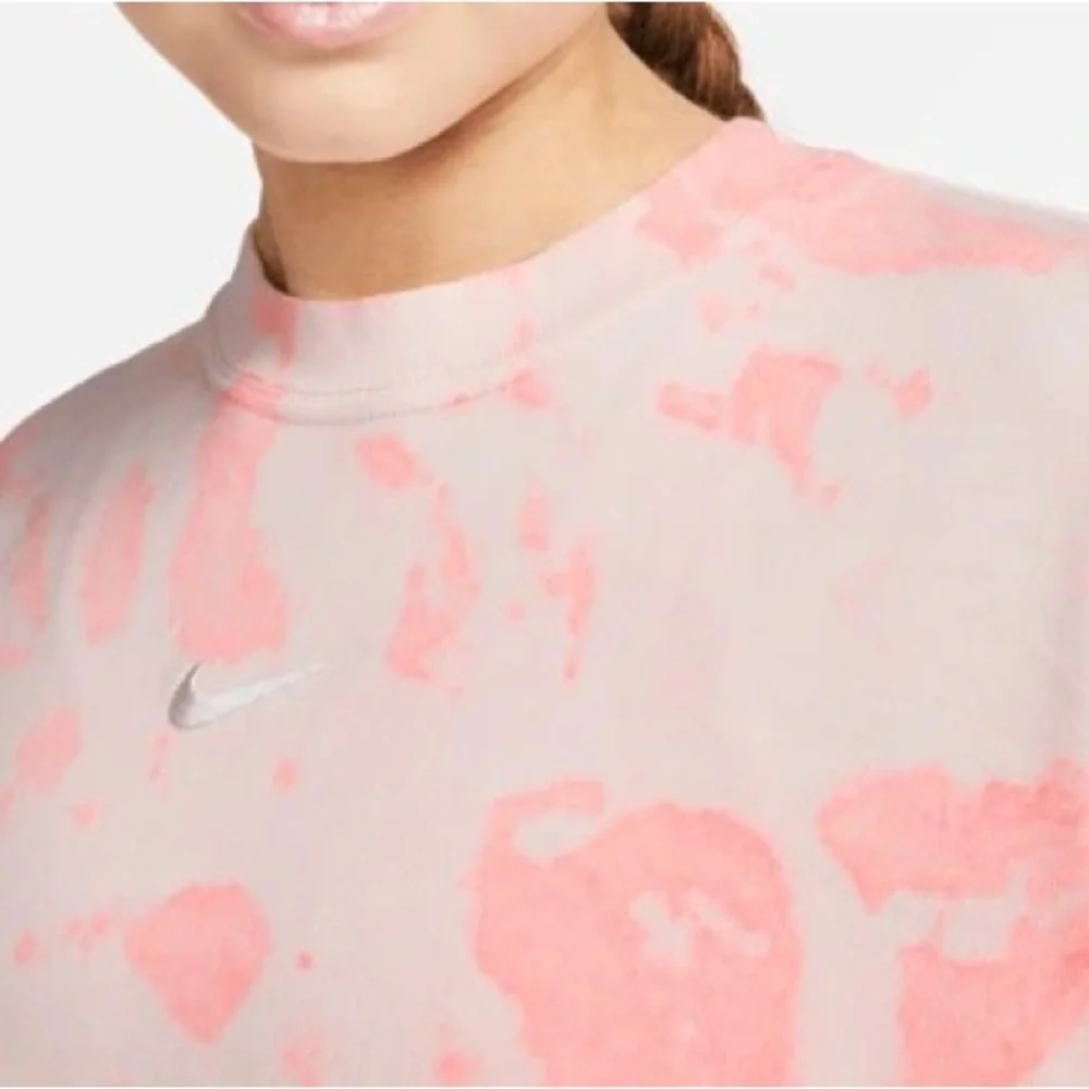 Nike Light Pink Tie-Dye Crewneck